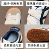 Zapatillas deportivas para niños con superficie de malla, transpirables para primavera y verano, doble velcro, suela suave, antideslizantes, estilo retro casual Forrest Gump para niños y niñas