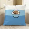 Almohada de Gato Mayor de Cabeza Redonda Hakimi Almohada de Gato Creativa de Doble Cara Cojín de Sofá de Meme de Gato Fabricante de Origen