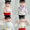 Invierno Bebé Dibujos Animados Amigable con la Piel Niñas Toalla Triángulo Babero Bufanda para Niños Niños Calentador de Cuello Algodón Nuevo