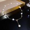 Colar de pingente de pérola barroca francesa nicho de luxo leve nova cadeia de clavícula elegante jóias high-end atacado mulheres