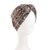 Chapéu Turban Quadrado Estampado Estilo Boêmio com Touca Turban Amarrada Jdt-469C