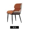 Silla de comedor moderna nórdica, taburete para casa, apartamento pequeño, restaurante, bolso suave, respaldo de hotel, silla sencilla, ligera, de lujo, de cuero, estilo artístico.
