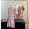 Nueva Falda de Gasa Floral Ajustada a la Cadera para Mujer 2026 Nuevo Estilo Coreano Dulce y Elegante Falda de Cola de Pez Adelgazante A12557