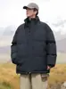 Chaqueta de algodón gruesa con cuello alto para hombre transfronteriza, cortavientos e impermeable, chaqueta acolchada gruesa de corte holgado, prenda exterior casual versátil
