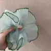 Goma para el pelo de malla floral estilo pastoral para mujer, accesorio para el pelo estilo perezoso para moños grandes