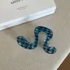 Serie de Cuadros Pinza de Tiburón Estilo Coreano Simple y de Gama Alta Accesorios para el Cabello y Tocados Pinza para el Cabello de Flor Versátil y Elegante en la Parte Posterior de la Cabeza