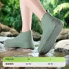 Cubrezapatos de Látex Cubrezapatos de Silicona Cubrezapatos Impermeables para Viajes a Lugares Pintorescos Cubrezapatos Engrosados Resistentes al Desgaste Lluvia Antideslizantes Impermeables