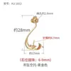 Colgante Xiangyun natural simple Colgante vacío Colgante vintage simple Colgante Colgante con incrustaciones de cuentas redondas Perla Luna Colgante de plata Colgante Colgante Colgante