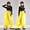 Fantasia de dança hip-hop jazz infantil para meninas moda passarela desfile moda fantasia conjunto fantasia jazz cool feminina