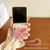 Adequado para capa de celular Z Flip8, capa com areia líquida de borboleta luminosa e estrelas brilhantes para Huawei Pura X, capa N3 Flip