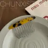 Acetato cabelo quebrado fixo acabamento artefato pente gancho de cabelo lado feminino grampo de cabelo cabeça cabeça reversa inserir pente cocar verão