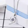 Nuevo Collar Versátil con Forma de Corazón Hueso de Serpiente Circonita Estilo Coreano Chapado en Platino Collar para Mujer Joyería de Moda