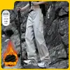 Calça Soft Shell Woodpecker para Mulheres, Calça Casual Espessa Forrada com Fleece para Outono e Inverno, Calça de Ski à Prova de Vento e Impermeável para Homens
