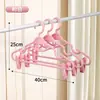 Conjunto de Cabides Antiderrapantes com Presilhas, Cabide Integrado para Hanfu, Cabide Doméstico Adulto Não Marca Roupas, Varal