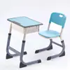 Escritorios y sillas de entrenamiento de altura ajustable para estudiantes de primaria y secundaria, escritorios de plástico para escribir, escritorios infantiles gruesos en forma de C