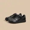 Zapatillas Planas de Cuero Genuino para Mujer en Stock, Casual Versátil Cómodas Moda Estudiante Zapatos Blancos de Suela Gruesa para Mujer