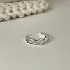 Anillo Onihan S925 de plata esterlina, estilo coreano, estilo Ins, de moda, sencillo, con diseño de nicho para mujer, anillo para dedo sencillo que combina con todo.