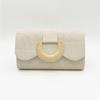 Bolso de Paja Estilo Playa Costera para Dama 2025 Verano Nueva Moda Cena Casual Bolso Tejido Bolso de Mano