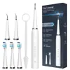 Limpiador Ultrasónico de Dientes de 5 Velocidades, Removedor de Sarro Dental Dos en Uno, Cepillo de Dientes Eléctrico, Limpiador Bucal, Herramienta de Limpieza Dental