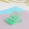 Clips Acrílicos Multicolores de Venta Caliente Transfronterizos para Cuadernos, Clips para Esquinas de Documentos y Hojas de Examen, Clips para Bordes de Costura, Clips Cuadrados Pequeños para Documentos
