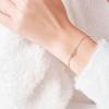 Pulsera de rueda de la fortuna con estrella y luna para mujer plata esterlina S925 diseño de circón nicho con sentido del diseño no fácil de desvanecer joyería de plata al por mayor