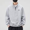 Sudadera con media cremallera Danbaoni para hombre, Otoño e Invierno, Suéter holgado, Cuello alto, Estilo regular, Prenda con forro polar.