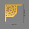Pegatinas de Pared de Espejo con Encaje Diagonal Estilo de Oriente Medio Pegatinas Decorativas para Gabinete de Pared de Fondo Estilo Étnico Vidrio de Ventana