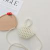 Bolsa Infantil Terminada con Cuentas 2025 Nueva Bolsa Tejida, Elegante Bolso de Mano de Perlas para Niña, Mini Bolso de Labios para Bebé