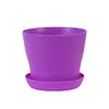 Maceta abierta maceta larga maceta de plástico maceta colorida suculenta rosa rosa verde maceta grande de balcón bandeja de entrega fabricantes