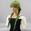 Gorro de trenza peluca de fiesta europea y americana trenza trenza de doble torsión peluca mecanismo femenino peluca de seda de alta temperatura gorro