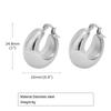 Aretes de acero inoxidable chapado en oro de 18 quilates, aretes huecos para mujer, aretes en forma de U, joyería al por mayor de comercio exterior europea y americana EH-408