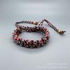 Nueva pulsera tejida a mano de estilo étnico colorido de algodón y lino, pulsera para pareja, moda callejera, casual, pulsera para novias
