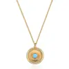 Collar Colgante de Moneda Europea y Americana de Amazon Cadena de Moda Abierta en Capas Tendencia Joyería de Cadena Regalo para Mujeres