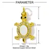 Venta Caliente Aceite Gotero de Dopamina Corazón Estrella Colgante de Collar de Cobre Zirconia DIY Pulsera de Tortuga Femenina Accesorios de Joyería