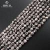 Pedra de cânhamo natural corte grande rosto 8mm contas facetadas triângulo corte diy pulseira colar acessórios de jóias