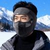 Máscara Cortavientos para Ciclismo Gafas Gruesas Cortavientos y Antipolvo para Ciclismo al Aire Libre Orejeras Mascarilla Facial Transpirable de Polar