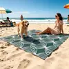 Tapete de Chão Impermeável Tecido de Palha Plástica Mais Vendido da Amazon 1,5x2,4 metros Tapete de Chão Personalizado para Camping Praia Exterior