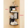 Estantes de pared para dormitorio, paneles de almacenamiento de esquina, estanterías de pared, gabinetes de almacenamiento triangulares para esquinas del hogar