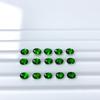 Anel esculpido com pedra diopsídio natural Anel com pedra principal verde diopsídio oval 3*5MM-6*8MM conjunto de joias de ouro DIY
