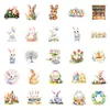 50 Novos Adesivos Decorativos Impermeáveis com Tema de Páscoa Ovo de Páscoa Coelho Adesivos Decorativos Não Repetitivos Atacado