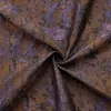 Tecido Jacquard Decorativo Estilo Retrô com Padrão de Floresta Tropical Embossado para Vestidos Modernos, Coletes e Bolsas Tingidas na Massa