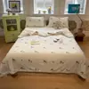 Ins Estilo Lindo Grado A Materno e Infantil Algodón Leche Tejido Colcha de Verano Suave Delgada Colcha de Verano Colcha de Aire Acondicionado Lavable