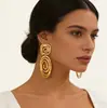 Pendientes Europeos y Americanos Transfronterizos de Moda Nueva Línea Circular Estilo Exagerado, Accesorios Personalizados para Mujer, Venta al por Mayor de Fabricantes
