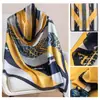 Bufanda Larga de Seda con Estampado de Tulipanes Nueva Primavera 2026, Seda Artificial, Textura Suave, Bufanda Protectora para el Cuello, Chal Delgado para Mujer