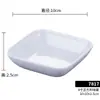 Prato Quadrado Criativo de Melamina para Pratos Frios Prato para Pratos Frios Restaurante Hotel Comercial Prato Branco para Lanches Plástico Prato Quadrado para Pratos Frios