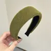 Diadema de Lana Esponjosa Textura Simple Retro para Otoño e Invierno Diadema para el Cabello con Alta Presión Craneal Pasador Versátil Accesorios para el Cabello para Mujeres
