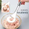 Colher Pressionadora de Almôndegas de Aço Inoxidável, uma ferramenta mágica para fazer almôndegas em casa, molde para fritar bolinhas redondas, pegador, colher para bolinho de peixe