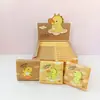 Paquete de 40 pañuelos pequeños infantiles con diseño de dibujos animados, portátiles, impresos, hechos de pulpa de madera virgen, adecuados para uso tanto seco como húmedo