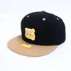 Gorra de Béisbol de Oso de Dibujos Animados Linda para Niños, Gorra Hip-Hop de Ala Plana Transfronteriza, Nuevo Sombrero de Sol de Otoño para Niños