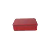 Caja Rectangular de Hojalata Multicolor, Caja de Empaque para Galletas de Horneado, Caja de Regalo para Dulces Copo de Nieve Repostería, Caja Vacía